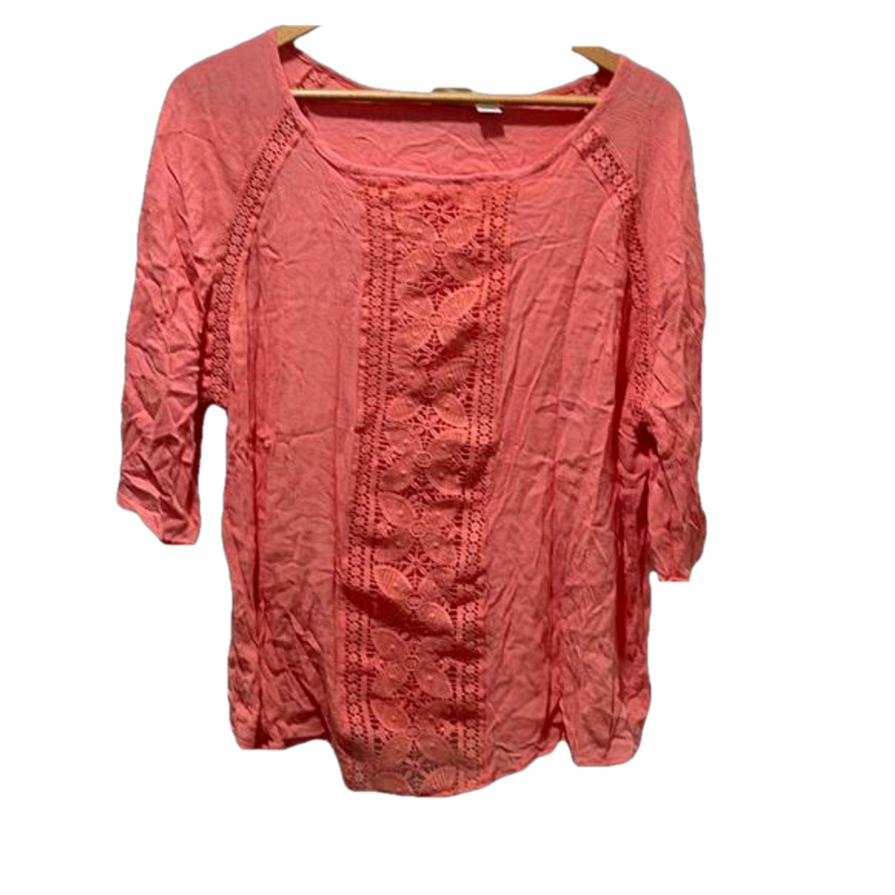 Cato orange blouse size 18/20W GUC..